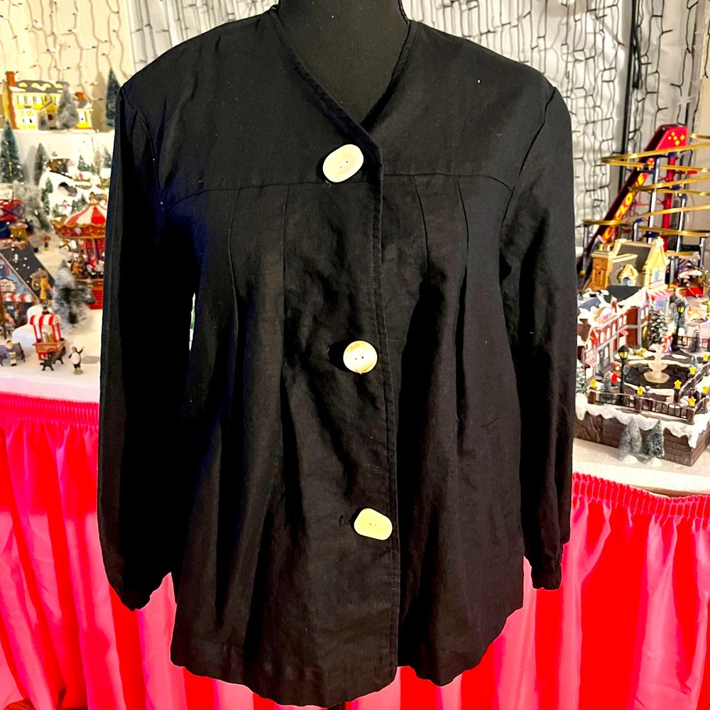 ZARA Black Swing Jacket Size XS